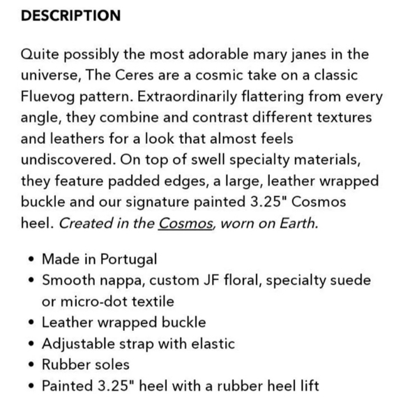 SOLD* Discontinued John Fluevog Blue Floral Ceres Heels, 7.5 with original box - Picture 15 of 16